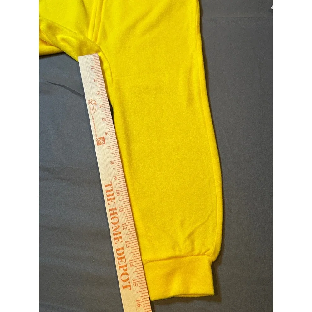 Pokemon Pikachu Kids Fleece Hooded One Piece Pajamas Yellow XS 4/5 NWT‎